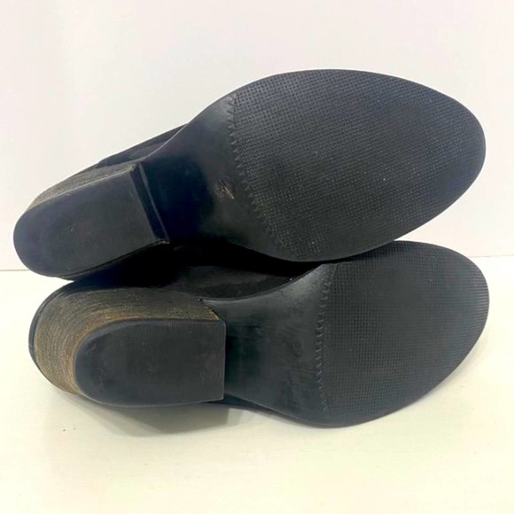 Steve Madden Adelphie Womens Ankle Boots size 6.5M Black Distressed Leather - Picture 6 of 10